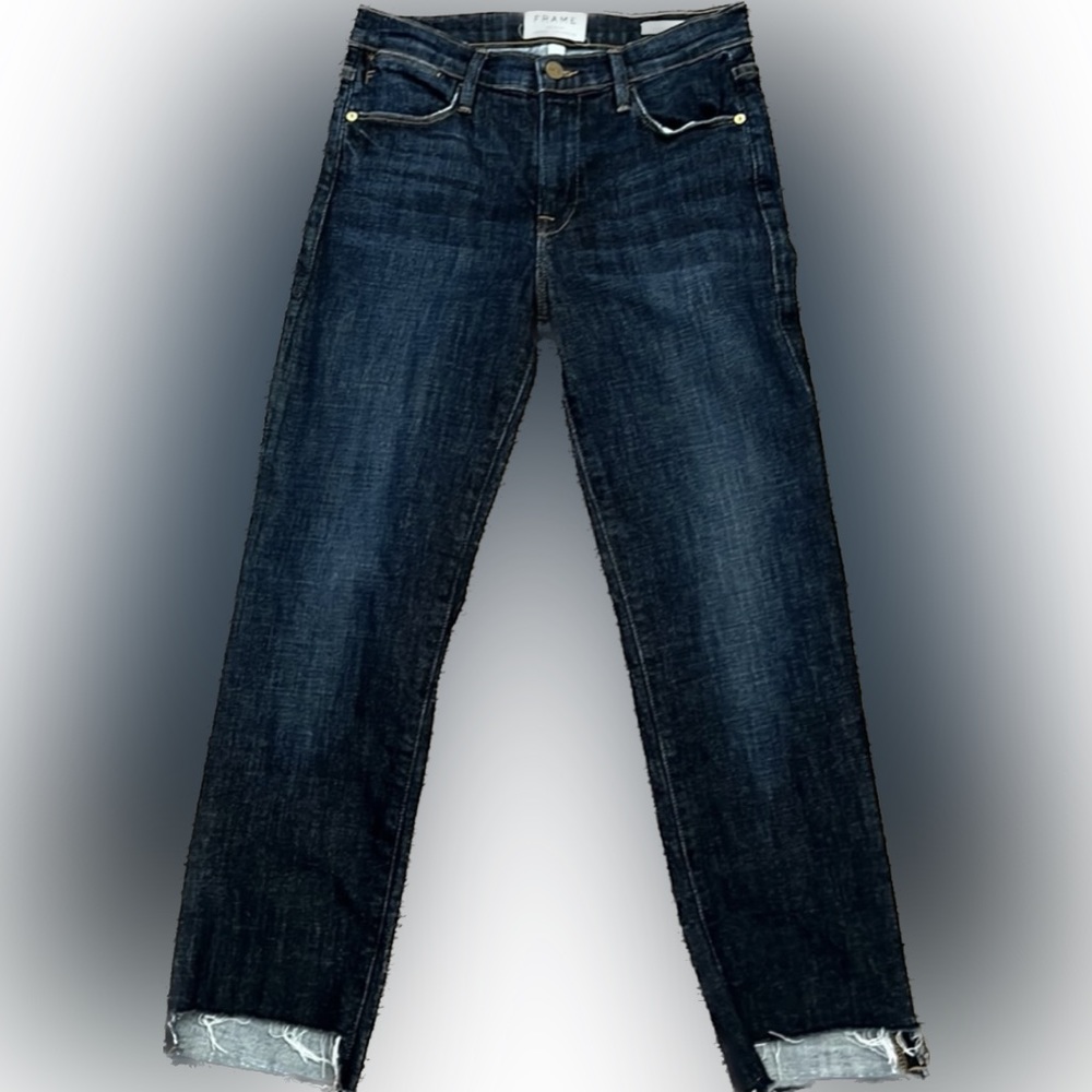 Frame Le high straight jeans